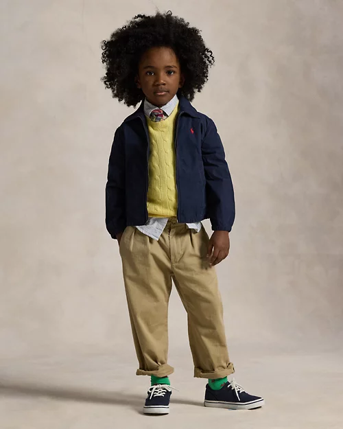 lauren ralph lauren Chaqueta Bayport de popelina de algodón para niño | Ralph Lauren® ES ÚLTIMAS EDICIONES