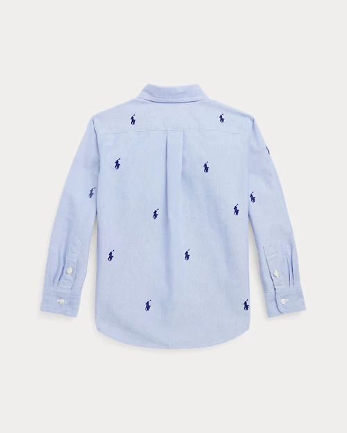 lauren ralph lauren Camisa Oxford de algodón con caballo para niño | Ralph Lauren® ES Oferta especial de fábrica