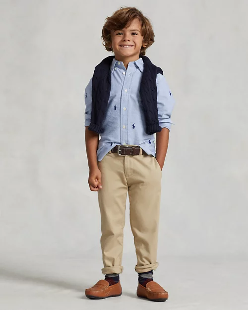 lauren ralph lauren Camisa Oxford de algodón con caballo para niño | Ralph Lauren® ES Oferta especial de fábrica