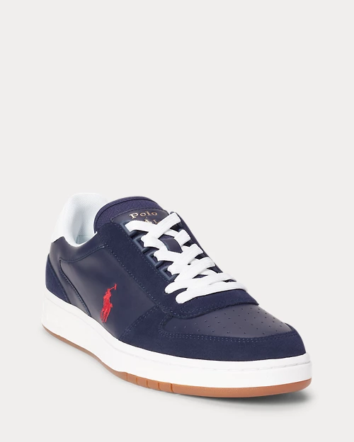 lauren ralph lauren Deportiva Court de piel y ante para hombre | Ralph Lauren® ES Outlet