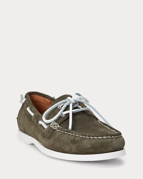 lauren ralph lauren Náutico Merton de ante para hombre | Ralph Lauren® ES Rebajas online