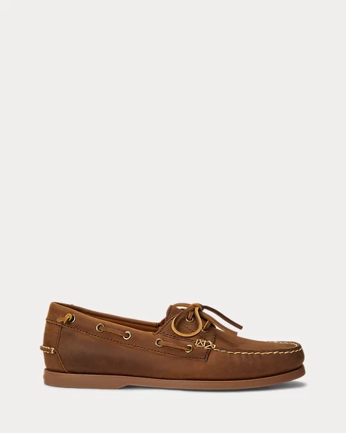 lauren ralph lauren Náuticos Merton de piel para hombre | Ralph Lauren® ES