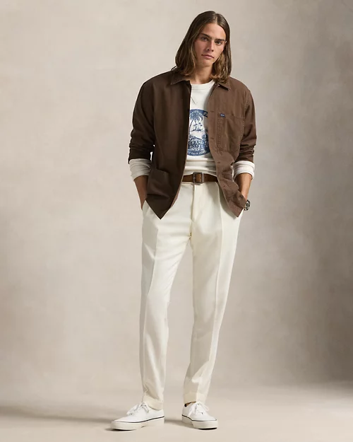 lauren ralph lauren Sobrecamisa de sarga para hombre | Ralph Lauren® ES Envío internacional gratuito