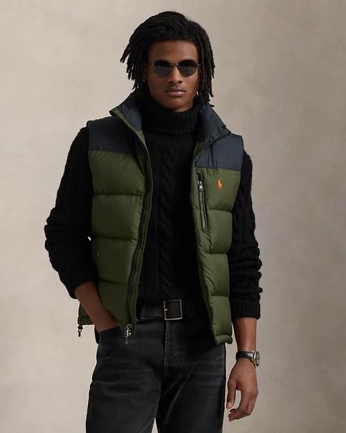 lauren ralph lauren Chaleco Gorham con bloques de color para hombre | Ralph Lauren® ES Oferta exclusiva