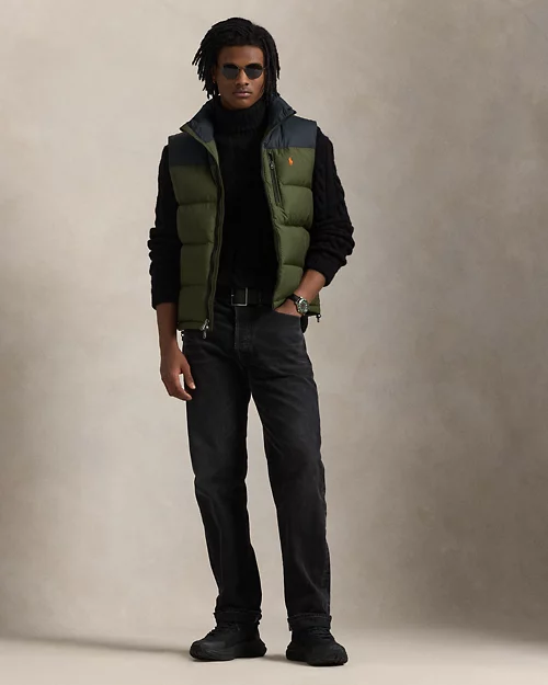 lauren ralph lauren Chaleco Gorham con bloques de color para hombre | Ralph Lauren® ES Oferta exclusiva