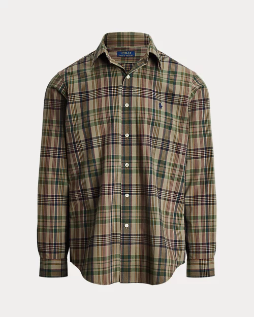 lauren ralph lauren Camisa técnica Custom Fit con cuadros para hombre | Ralph Lauren® ES Última moda