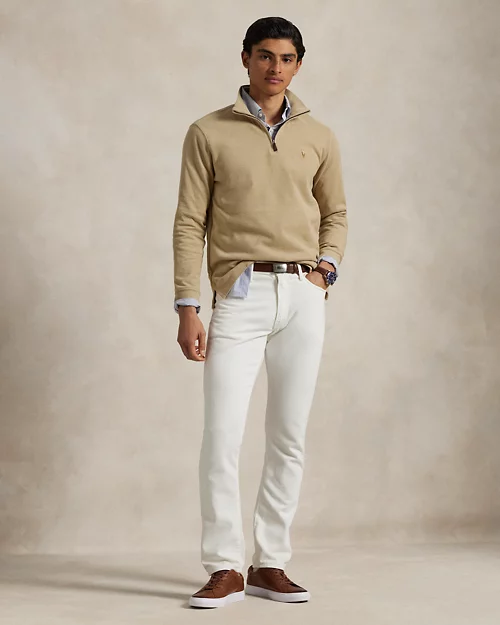 lauren ralph lauren Jersey Estate-Rib con cremallera corta para hombre | Ralph Lauren® ES Ofertas especiales