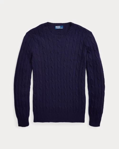 lauren ralph lauren Jersey de cachemira en punto de ochos para hombre | Ralph Lauren® ES Rebajas de fin de temporada