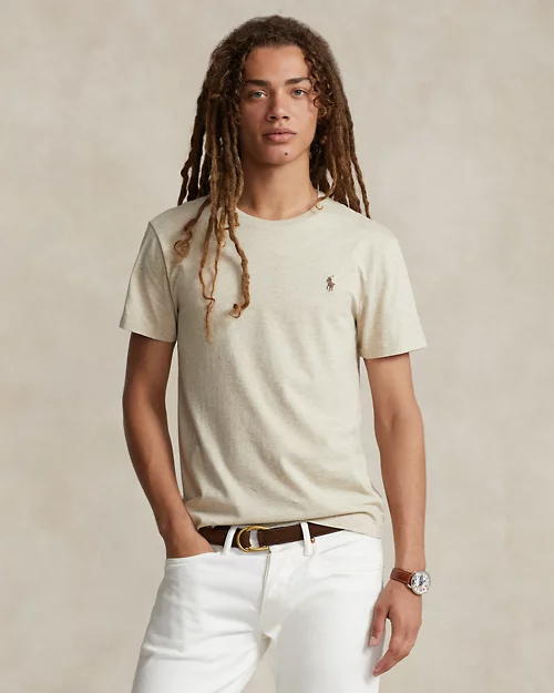 lauren ralph lauren Camiseta de punto Custom Slim Fit para hombre | Ralph Lauren® ES En línea
