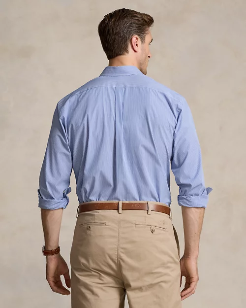lauren ralph lauren Camisa de popelina elástica con rayas para hombre | Ralph Lauren® ES Outlet online