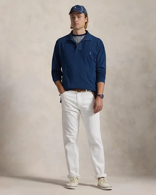 lauren ralph lauren Polo de piqué índigo para hombre | Ralph Lauren® ES Ofertas