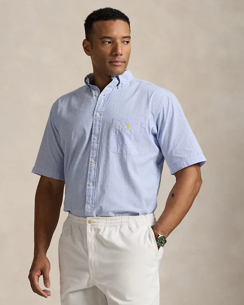 lauren ralph lauren Camisa de sirsaca con rayas para hombre | Ralph Lauren® ES Rebajas baratas