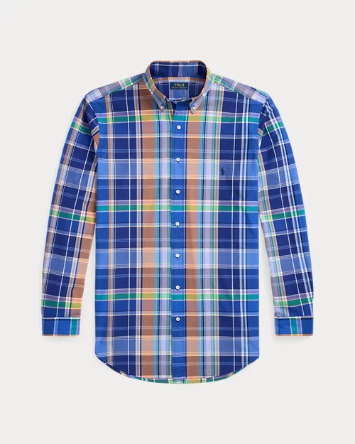 lauren ralph lauren Camisa de popelina elástica con cuadros para hombre | Ralph Lauren® ES Los más vendidos