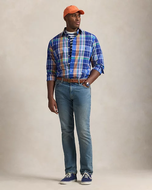 lauren ralph lauren Camisa de popelina elástica con cuadros para hombre | Ralph Lauren® ES Los más vendidos