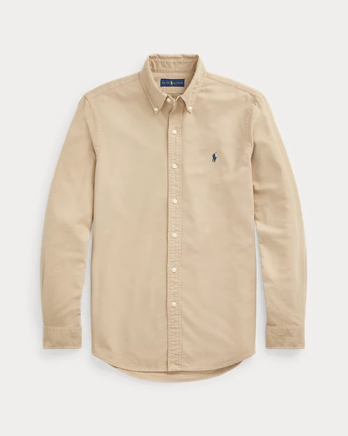 lauren ralph lauren Camisa oxford teñida en prenda para hombre | Ralph Lauren® ES Tienda
