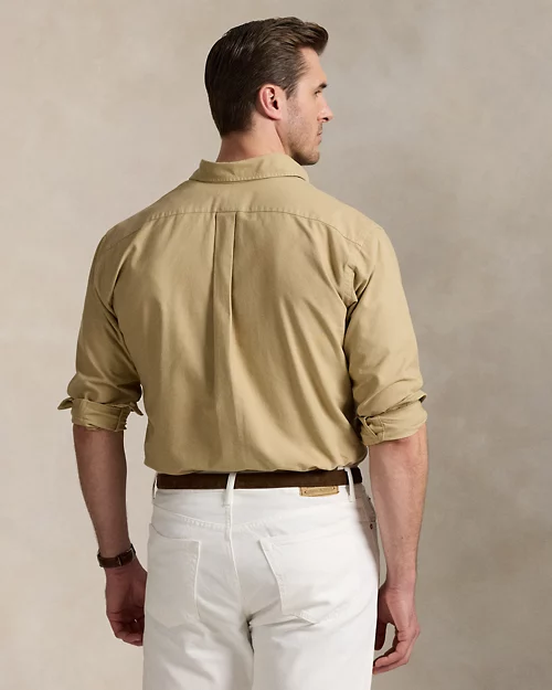 lauren ralph lauren Camisa oxford teñida en prenda para hombre | Ralph Lauren® ES Tienda