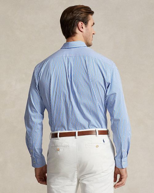 lauren ralph lauren Camisa de popelina elástica con rayas para hombre | Ralph Lauren® ES Liquidación