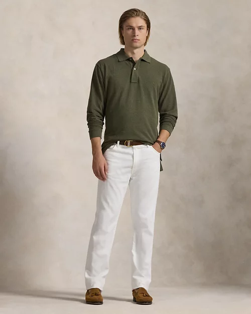 lauren ralph lauren Polo de piqué de manga larga para hombre | Ralph Lauren® ES Rebajas online