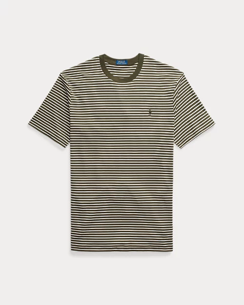 lauren ralph lauren Camiseta de algodón suave con rayas para hombre | Ralph Lauren® ES Rebajas top
