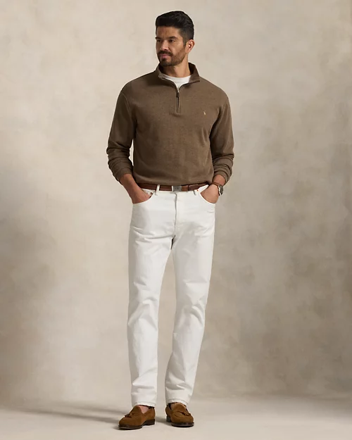 lauren ralph lauren Jersey Estate-Rib con cremallera corta para hombre | Ralph Lauren® ES Últimos 3 días