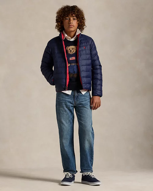 lauren ralph lauren Chaqueta P-Layer 2 acolchada reversible para niño | Ralph Lauren® ES Último día