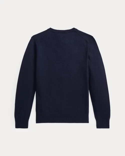 lauren ralph lauren Jersey de algodón de cuello redondo para niño | Ralph Lauren® ES Envío internacional gratuito