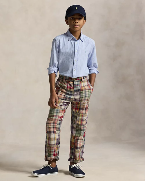lauren ralph lauren Camisa de sirsaca de algodón con rayas para niño | Ralph Lauren® ES Limitado a 3 días