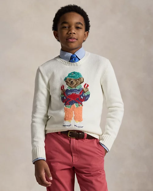 lauren ralph lauren Jersey de algodón con Polo Bear para niño | Ralph Lauren® ES