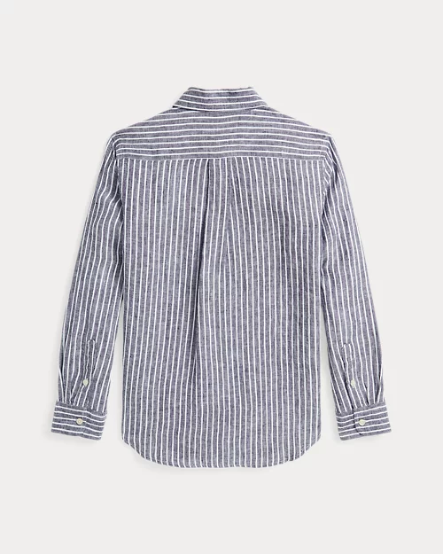 lauren ralph lauren Camisa de lino con rayas para niño | Ralph Lauren® ES Ofertas de temporada