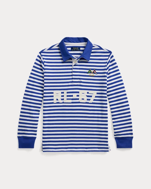 lauren ralph lauren Camisa de rugby de algodón con rayas para niño | Ralph Lauren® ES Devoluciones gratuitas