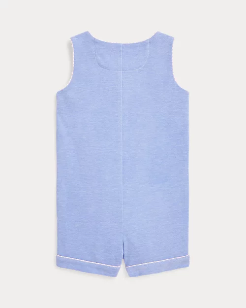 lauren ralph lauren Peto corto de piqué estilo oxford para bebé niño | Ralph Lauren® ES Outlet online