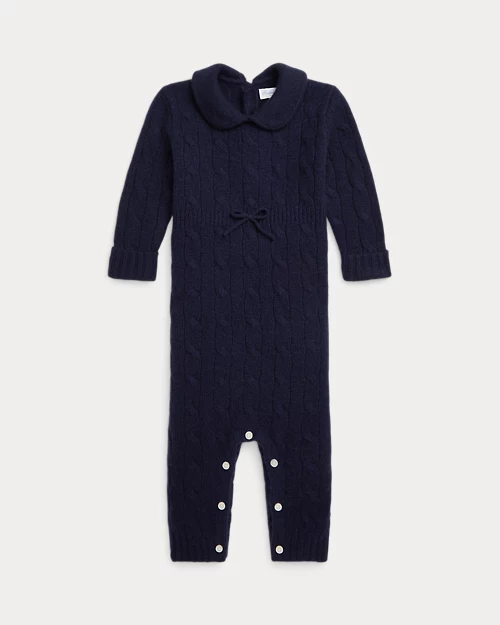 lauren ralph lauren Pelele de cachemira en punto de ochos para bebé niño | Ralph Lauren® ES Descuento