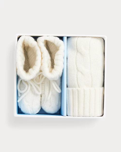 lauren ralph lauren Conjunto de gorro y patucos de cachemira para bebé niño | Ralph Lauren® ES COMPRAR AHORA