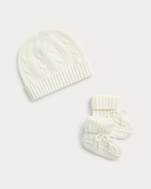 lauren ralph lauren Patucos y gorro de cachemira para bebé niño | Ralph Lauren® ES ÚLTIMAS EDICIONES