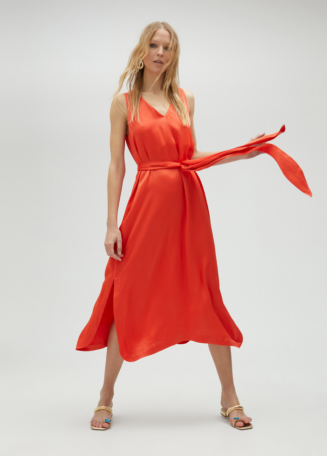 lola casademunt Vestido midi de tirantes Liquidación