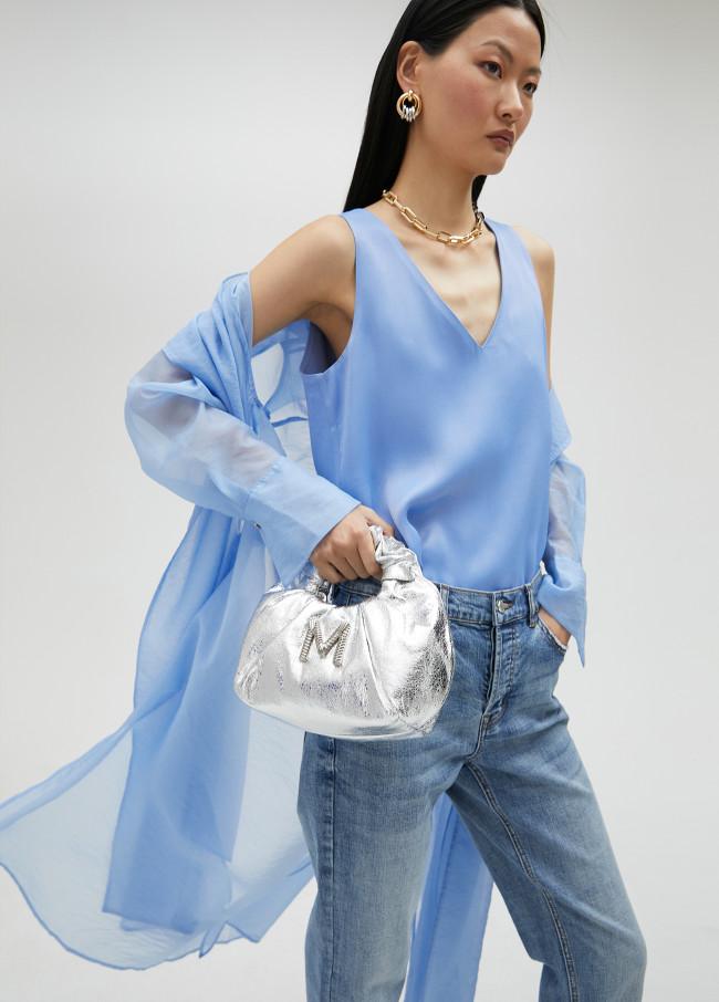 lola casademunt Mini bolso metalizado Rebajas de fin de temporada