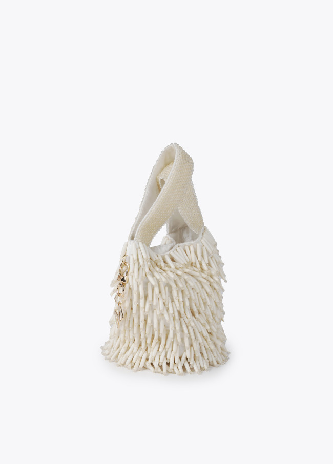 lola casademunt Bolsito pedrería efecto coral