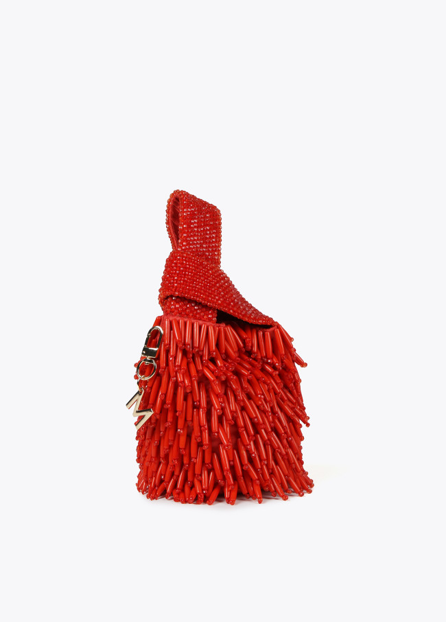 lola casademunt Bolsito pedrería efecto coral