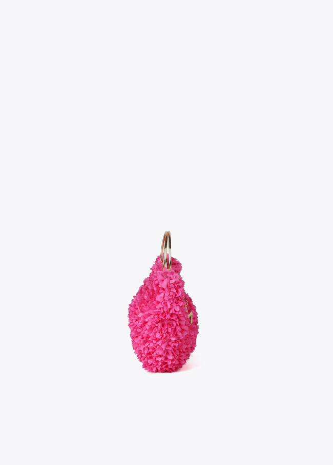 lola casademunt Mini bolso asas metálicas tejido floral Outlet online