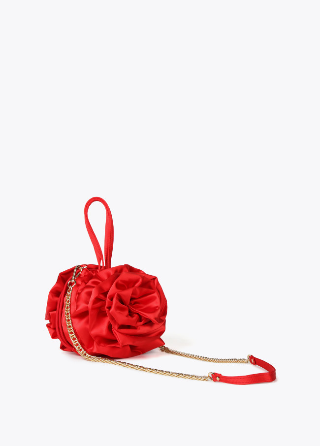 lola casademunt Bolso flor en satén