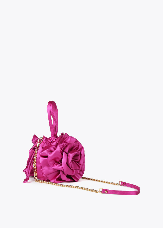 lola casademunt Bolso flor en satén