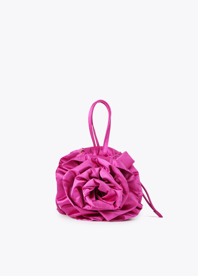 lola casademunt Bolso flor en satén En oferta