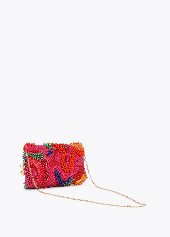 lola casademunt Bolsito sobre en pedrería multicolor Rebajas de fábrica