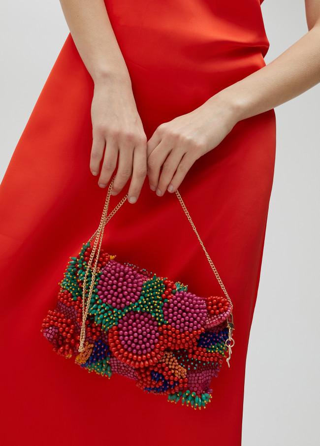 lola casademunt Bolsito sobre en pedrería multicolor Rebajas de fábrica