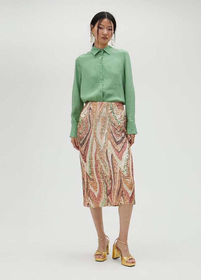 lola casademunt Falda lentejuela stretch Tienda