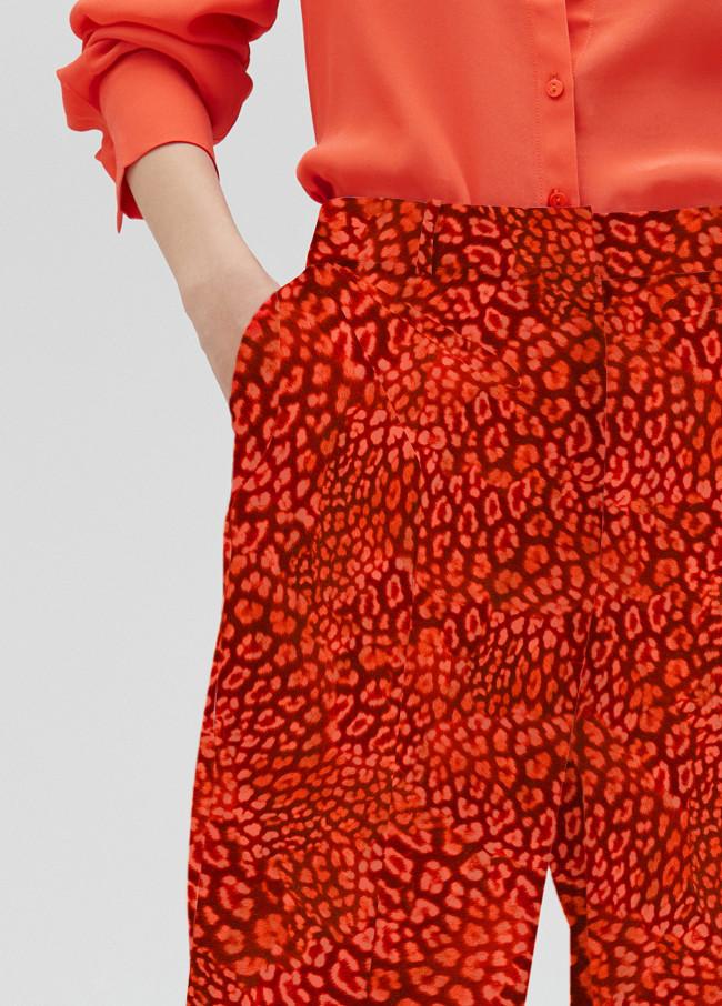 lola casademunt Pantalón recto estampado animal Mejor oferta