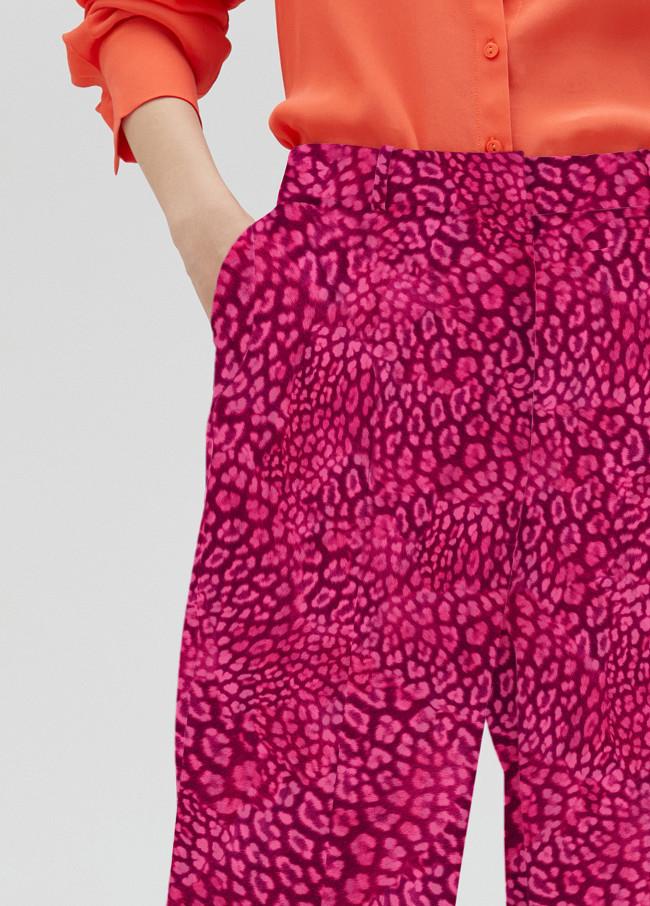 lola casademunt Pantalón recto estampado animal Rebajas online