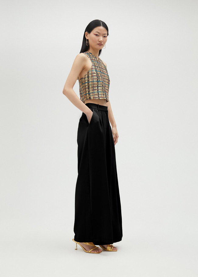 lola casademunt Pantalón palazzo con pinzas Oferta especial