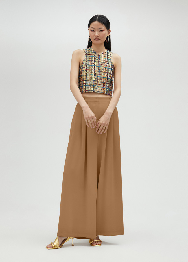 lola casademunt Pantalón palazzo con pinzas Envío gratis