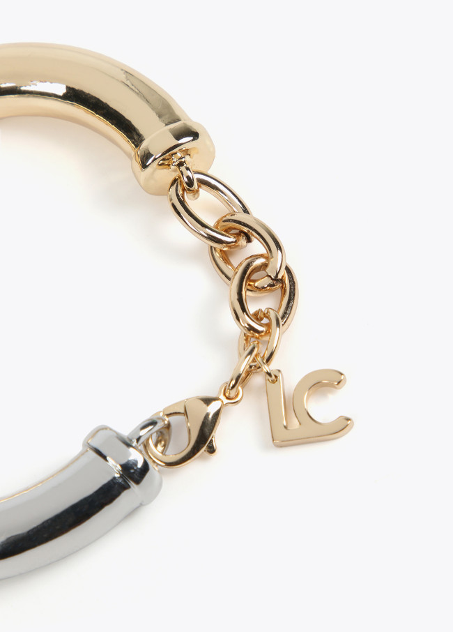lola casademunt Pulsera metal bicolor Promoción trimestral